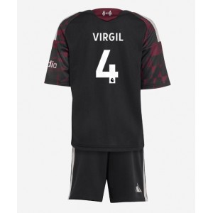 Liverpool Virgil van Dijk #4 Jalkapallovaatteet Lasten Kolmas peliasu 2026-27 Lyhythihainen (+ Lyhyet housut)